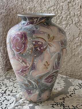 China Trader Floral Ceramic Vase